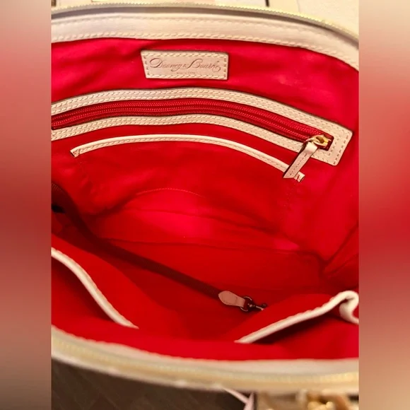 DOONEY & BOURKE SIGNATURE ZIP SATCHEL/ CROSSBODY WITH COA- NWOT - Picture 12 of 15